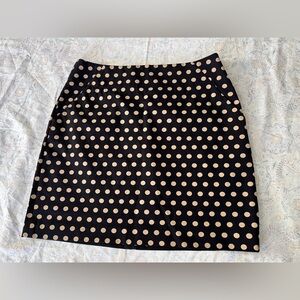 LOFT Black and‎ Tan Mini Pencil Skirt Night Out